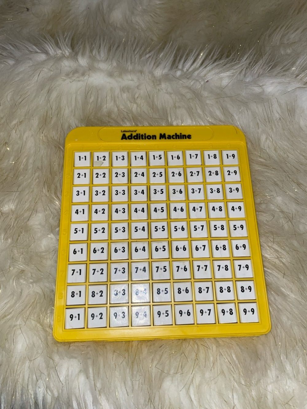 Addition Machine - Yellow Educational Math Board